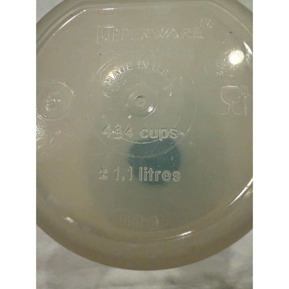 Tupperware Modular Mates Round 5 Canister Hunter Green Seal 1.1L 4.75 Cup 1661-2 - Picture 2 of 4